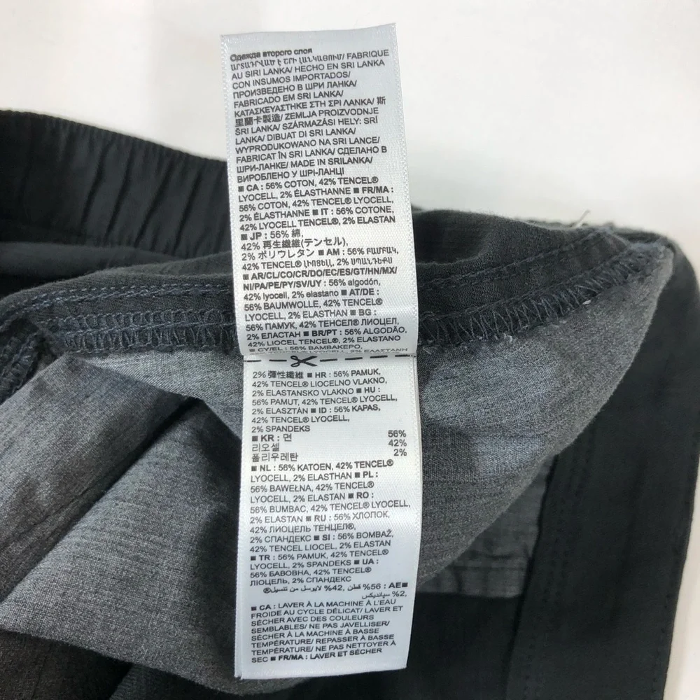 Gap Cotton Blend Charcoal Elastic Back Waist Girlfriend Joggers Pants casual 12T - Picture 9 of 14